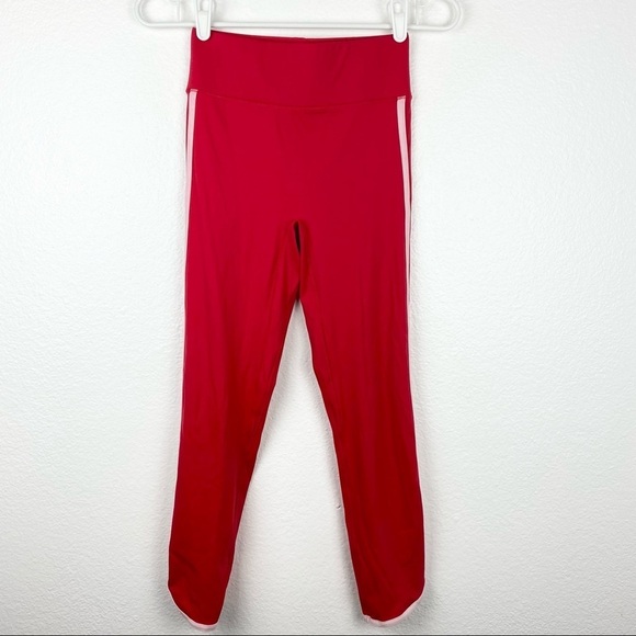 ALL ACCESS Red and Pink Leggings with Tulip Hem XS - Picture 4 of 8